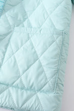 Mint ruffle quilted coat - ARIA KIDS