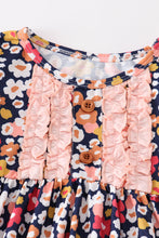 Pink floral print ruffle girl set - ARIA KIDS