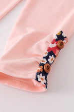 Pink floral print ruffle girl set - ARIA KIDS