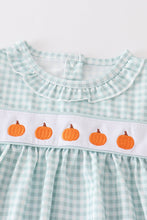 Green pumpkins embroidered girl set - ARIA KIDS