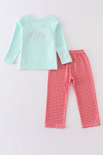 Green farm french knot boy set - ARIA KIDS