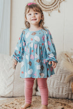 Blue pumpkin print girl set - ARIA KIDS