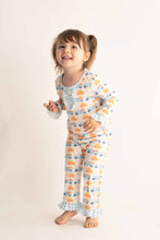 Truck pumpkin print girl pajamas - ARIA KIDS