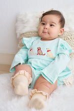 Beige Knit lace girls socks - ARIA KIDS