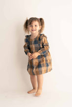 Plaid ruffle girl dress