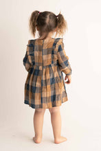 Plaid ruffle girl dress