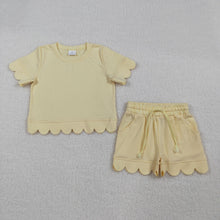 Lemon Scalloped Short Set