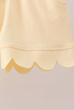 Lemon Scalloped Short Set - ARIA KIDS