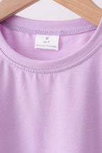 Lavender scalloped mom&me shorts set - ARIA KIDS