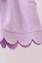 Lavender scalloped mom&me shorts set - ARIA KIDS