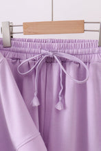 Lavender scalloped mom&me shorts set - ARIA KIDS