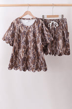 Camouflage scalloped mom&me shorts set - ARIA KIDS