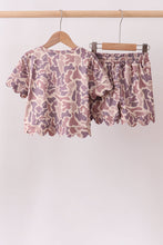 Camouflage scalloped shorts set - ARIA KIDS