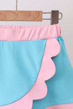 Blue Performance Scalloped Skorts Set - ARIA KIDS