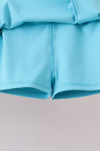 Blue Performance Scalloped Skorts Set - ARIA KIDS