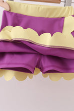 Purple Performance Scalloped Skorts Set - ARIA KIDS