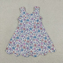 Floral Performance Scalloped Tank Dress