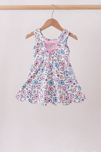 Floral Performance Scalloped Tank Dress - ARIA KIDS