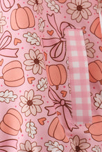 Pink pumpkin floral print ruffle coat - ARIA KIDS