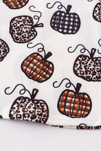 Leopard pumpkin print girl dress - ARIA KIDS