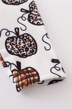 Leopard pumpkin print girl dress - ARIA KIDS