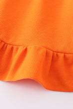 Orange pumpkin print girl set - ARIA KIDS