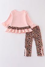Pink leopard turkey applique girl set - ARIA KIDS