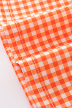 Orange plaid pumpkin embroidery dress - ARIA KIDS