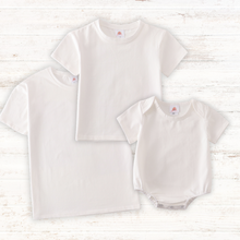 Cream blank basic t-shirt Adult Kids and baby bubble - ARIA KIDS