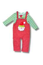 Red green stripe santa corduroy baby jonjon set - ARIA KIDS