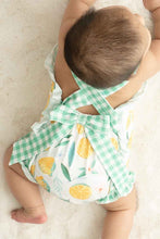 Green lemon pirnt girl bubble - ARIA KIDS