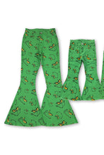 Green grinch print bell jeans mom & me - ARIA KIDS