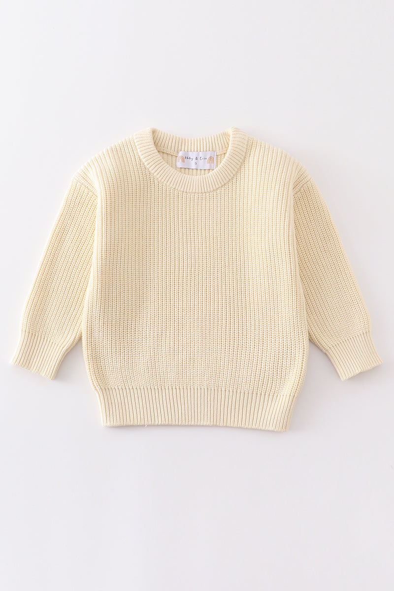 Cream pullover sweater