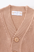 Coffee pocket cardigan sweater