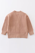 Coffee pocket cardigan sweater