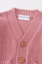 Pink pocket cardigan sweater - ARIA KIDS