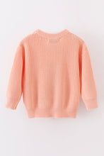 Coral hand-embroidery bunny pullover sweater - ARIA KIDS