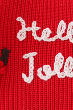Maroon hello jolly hand-embroidery jumper sweater - ARIA KIDS