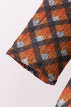 Premium brown plaid muslin dress - ARIA KIDS