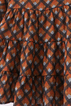 Premium brown plaid muslin dress - ARIA KIDS