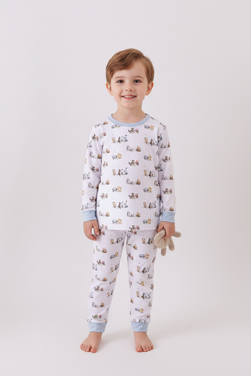 Premium character print bamboo pants set - ARIA KIDS