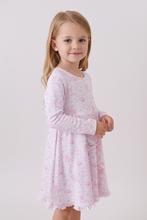 Premium pink boots bamboo dress - ARIA KIDS