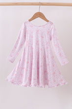 Premium pink boots bamboo dress - ARIA KIDS