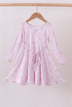 Premium pink boots bamboo dress - ARIA KIDS