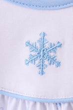Premium blue snow bow embroidery bubble - ARIA KIDS