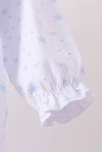 Premium blue snow bow embroidery bubble - ARIA KIDS