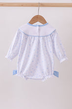 Premium blue snow bow embroidery bubble - ARIA KIDS