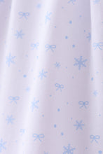 Premium blue snow bow pants set - ARIA KIDS