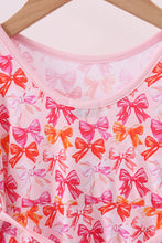 Premium berry blossom bows ruffle bamboo dress - ARIA KIDS