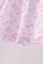 Premium tiny bow delight bamboo dress - ARIA KIDS
